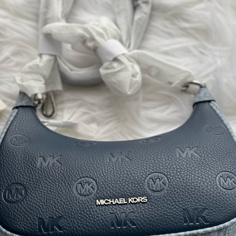 Michael kors embossed medium cora shoulder bag - Picture 5 of 7